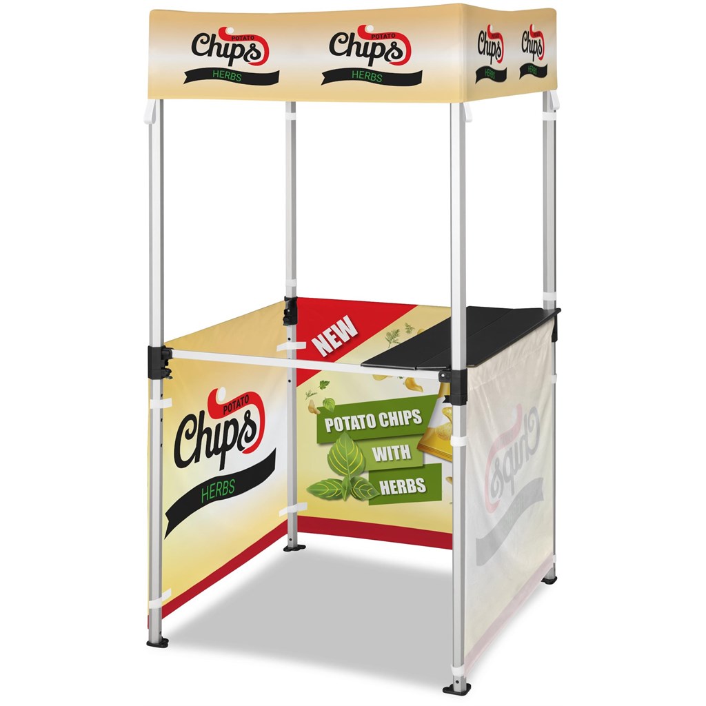 Ovation Sublimated Gazebo 1m X 1m Kiosk - 3 Half-Wall Skins - Image 11