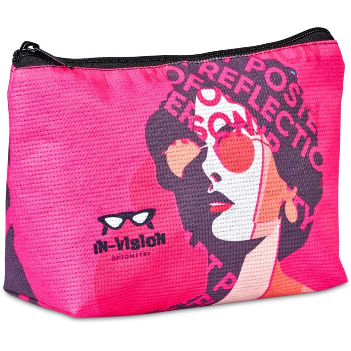 Pre-Printed Sample Hoppla Leanne Recycled PET Stitch-Bond Midi Toiletry Bag - Image 12