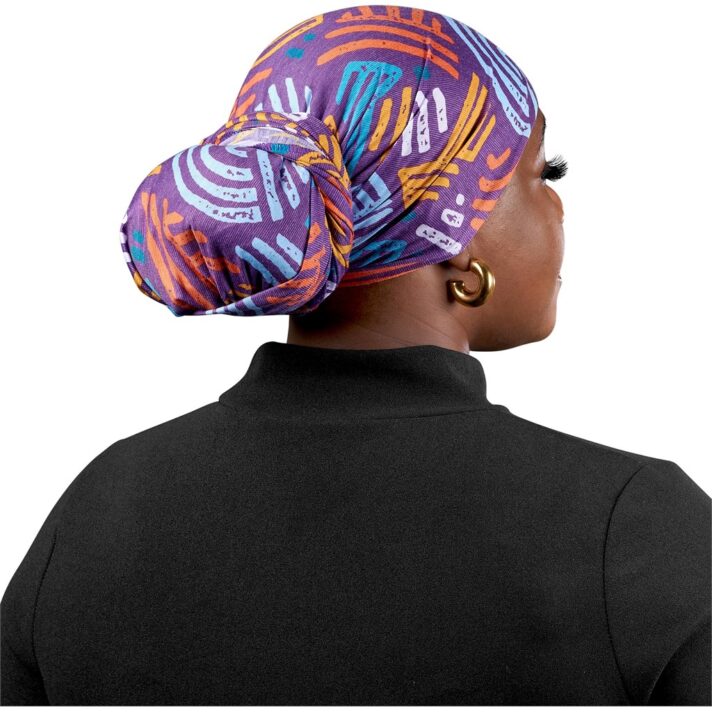 Pre-Printed Sample Hoppla Crown Polyester Head Wrap - Image 2