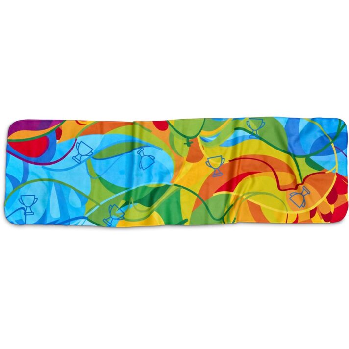 Pre-Printed Sample Hoppla Relay Sports Towel - Dual Branding - Image 5