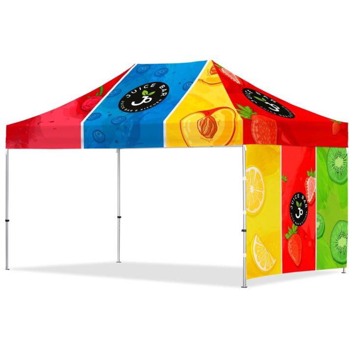 Coated Steel Sublimated Gazebo 4.5m x 3m - 1 Short Full-Wall Skin - Image 7