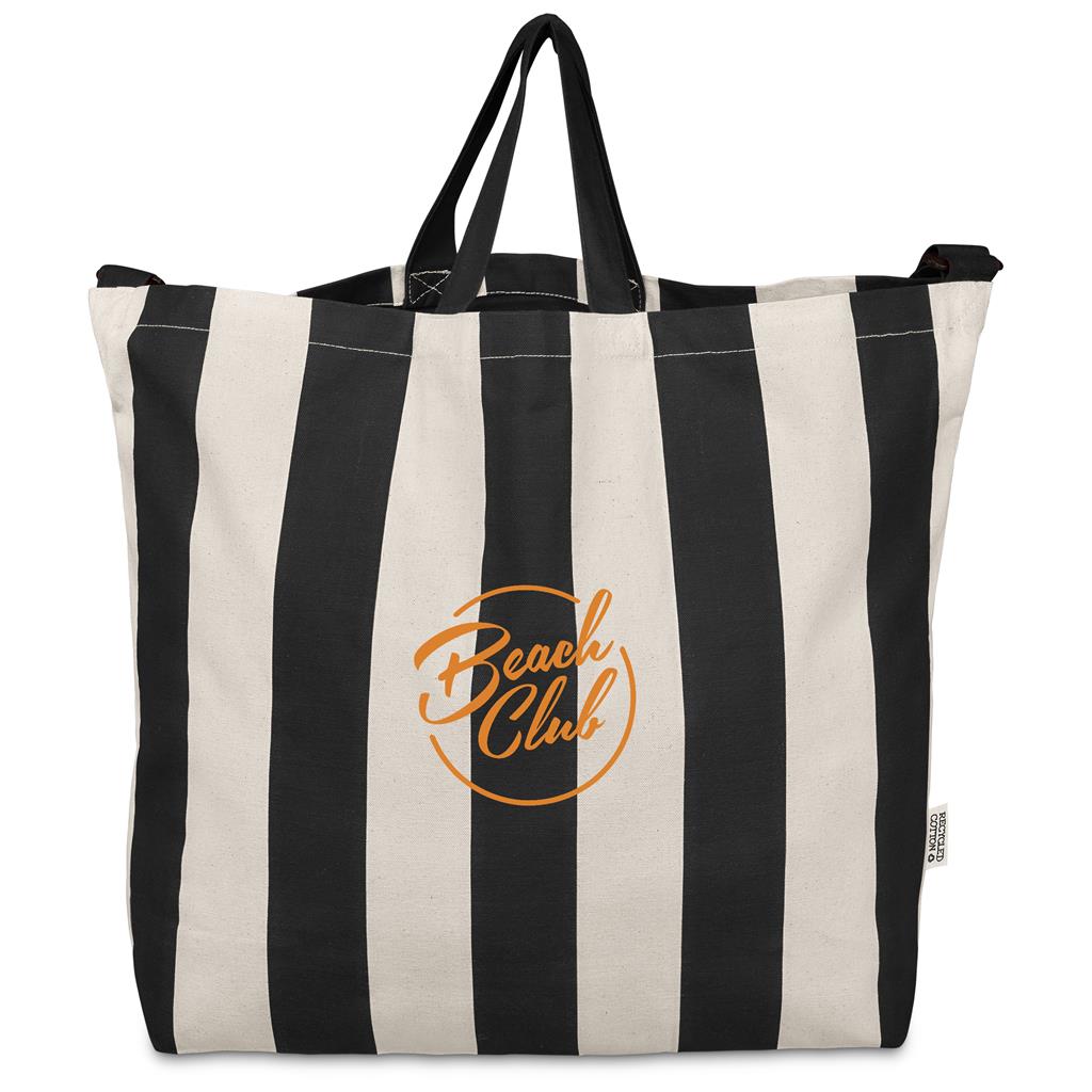 Okiyo Natsuri Recycled Cotton Canvas Large Beach Bag - Image 8