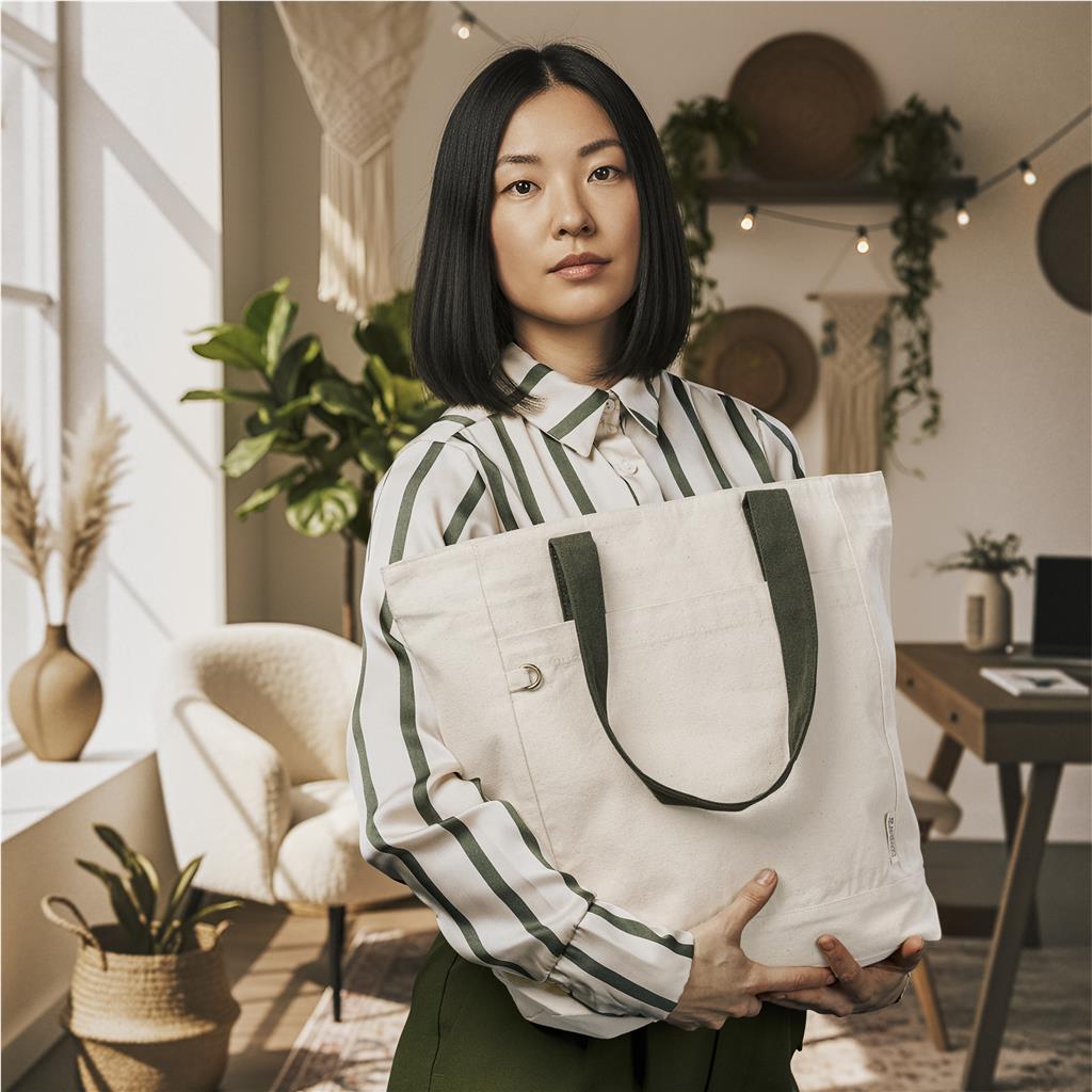 Okiyo Tansu Recycled Canvas Conference Tote - Image 18