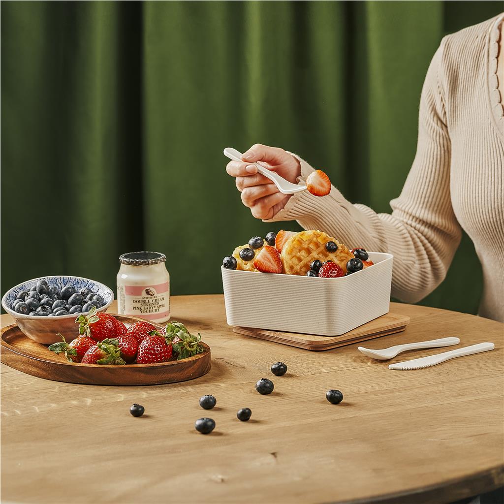 Okiyo Wani Wheat Straw & Bamboo Lunch Box - Image 3